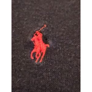 Polo Ralph Lauren Navy Men's Medium‎ V-neck 100% Pima Cotton Sweater